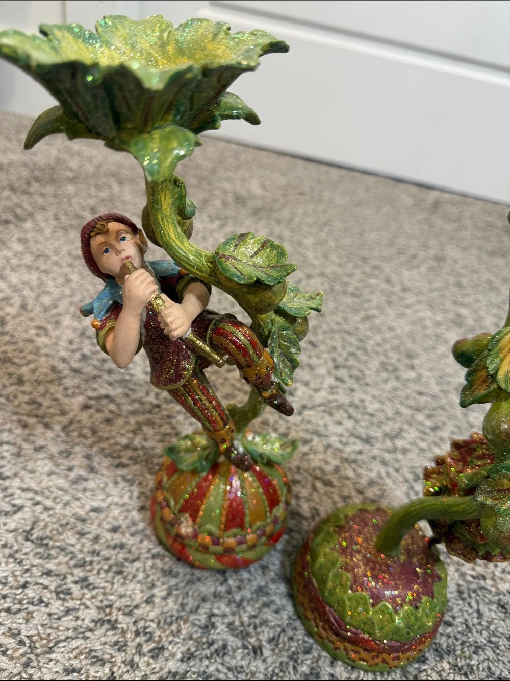 Mark Roberts Fine Interiors Collection Viking Fairy and musician Candleholder